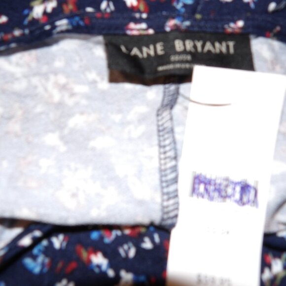 Lane Bryant Blue Floral Knit Dress Size 22/24 nwt - Picture 5 of 6